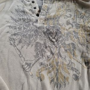 Men's Long Sleeved Henley